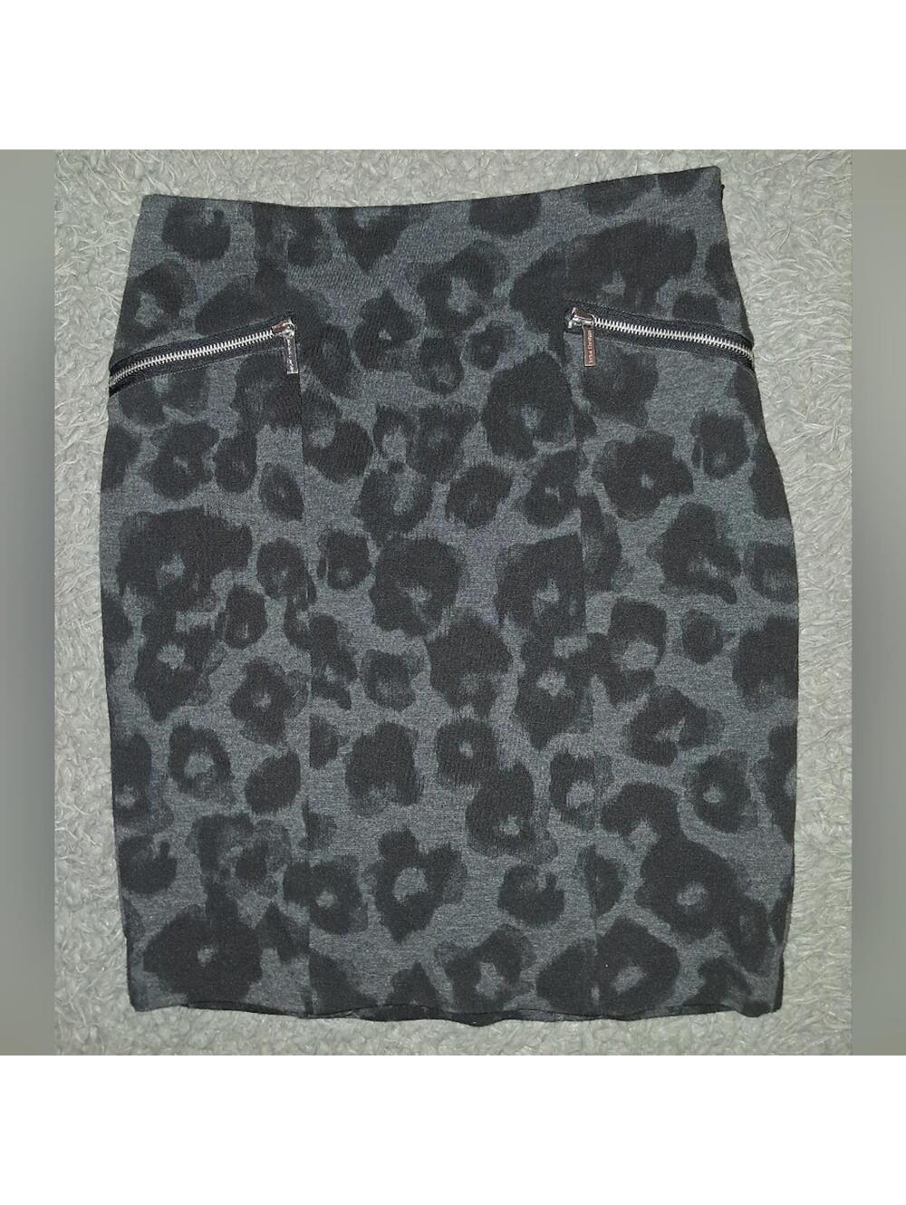 Michael Kors Gray And Black Skirt
